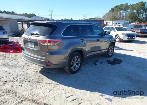 2014 Toyota Highlander Xle V6 из США, поврежденный, VIN 5TDKKRFH5ES016820